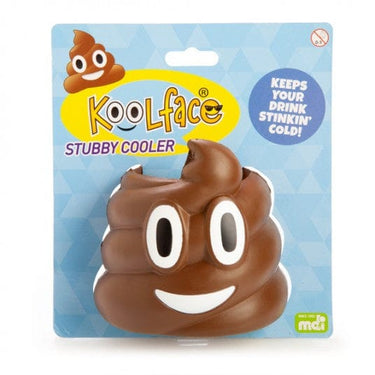 mdi novelty Koolface Smiling Poo Stubby Cooler